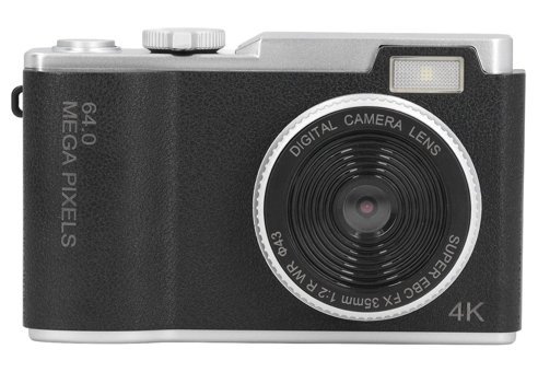 Topiky Full HD 48 MP Kompakt Dijital Fotoğraf Makinesi Siyah
