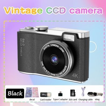 Tuomeng Full HD 64Mp Kompakt Dijital Fotoğraf Makinesi Gri