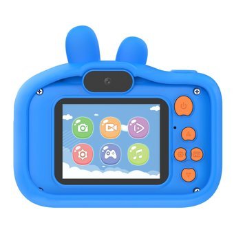 Cankypu Hs9 Full HD Kopmakt Çocuk Dijital Fotoğraf Makinesi Mavi