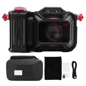 Gugxiom 4K 3,5 İnç Kompakt Dijital Fotoğraf Makinesi Siyah