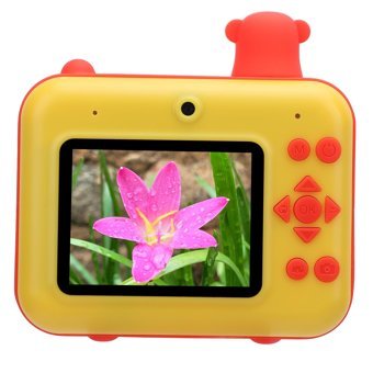 Ccylez Full HD Kopmakt Dijital Fotoğraf Makinesi Sarı-Turuncu