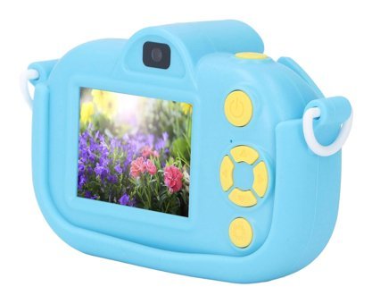 Vrupin Full HD Kopmakt Çocuk Dijital Fotoğraf Makinesi Mavi-Sarı