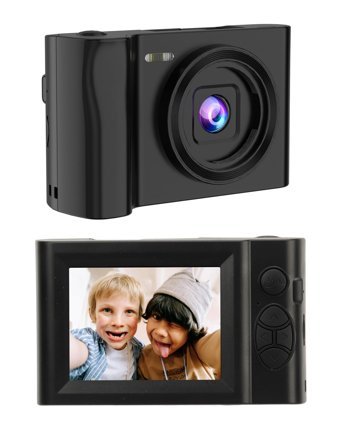 Dpofirs Mini Full HD 20 MP Kompakt Çocuk Dijital Fotoğraf Makinesi Siyah