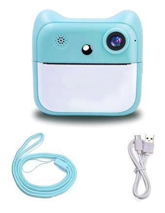 Wonierr Şipşak Mini Full HD Kopmakt Çocuk Dijital Fotoğraf Makinesi Mavi