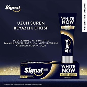 Signal White Now Gold Naneli Florürlü Diş Macunu 75 ml