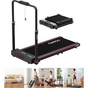 Fastgo Programlı 120 kg Kapasiteli Motorlu Katlanabilir Koşu Bandı Siyah