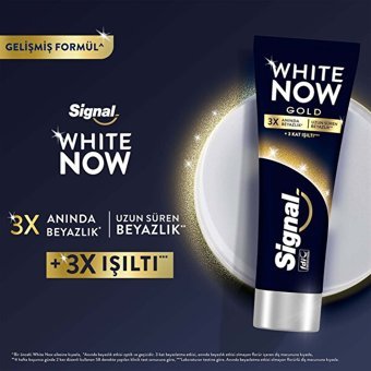Signal White Now Gold Naneli Florürlü Diş Macunu 75 ml
