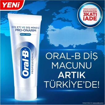 Oral-B Professional Naneli Florürlü Diş Macunu 3x50 ml