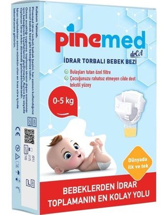 Pinemed Idrar Torbalı Yıkanabilir Göbek Oyuntulu Göbek Oyuntulu Bantlı Bebek Bezi 2'li