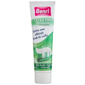 Benri Extra Mint Naneli Florürlü Diş Macunu 100 ml