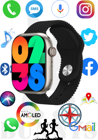Rabbit Store Watch 9 45 mm Siyah