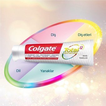 Colgate Total Gelişmiş Naneli Florürlü Diş Macunu 4x75 ml