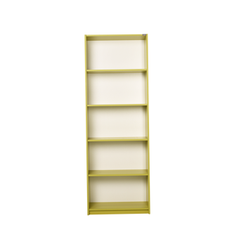 Adore Mobilya Modern 5 Bölmeli 5 Raflı Ahşap 64x182x26 cm Yeşil Kitaplık