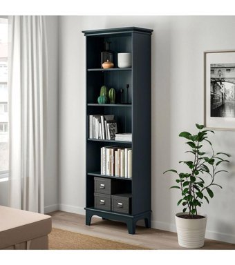 IKEA Modern 5 Bölmeli 5 Raflı Suntalam 65x199 cm Yeşil Kitaplık