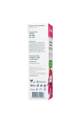 Nordic Naturals Sakızlı Organik Florürsüz Diş Macunu 50 ml