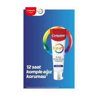 Colgate Total Gelişmiş Beyazlık Naneli Florürlü Diş Macunu 2x75 ml