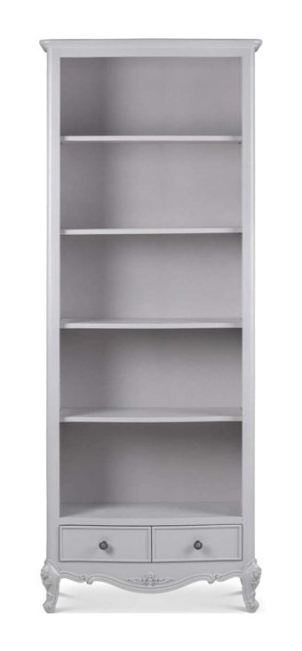 Belmino Mobilya Zole Country 7 Bölmeli 5 Raflı Ahşap 220x150x45 cm Gri Kitaplık