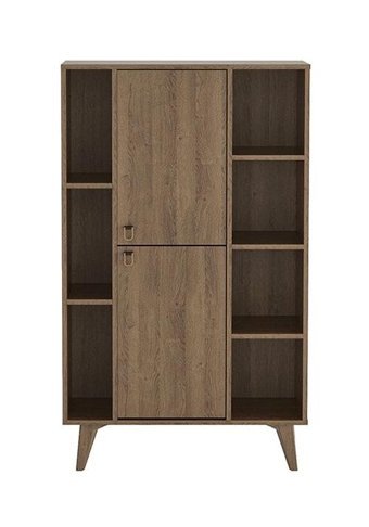 Kelebek Viena 7 Bölmeli 7 Raflı Suntalam 90x30 cm Kahverengi Kitaplık