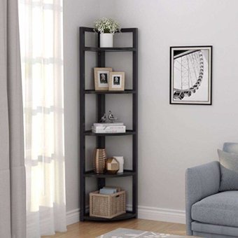 Zizuva Tasarım 5 Bölmeli 5 Raflı Metal 35x30x150 cm Siyah Kitaplık