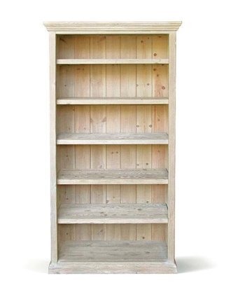 Belmino Mobilya Bradley Country 6 Bölmeli 6 Raflı Ahşap 220x150x45 cm Meşe Kitaplık