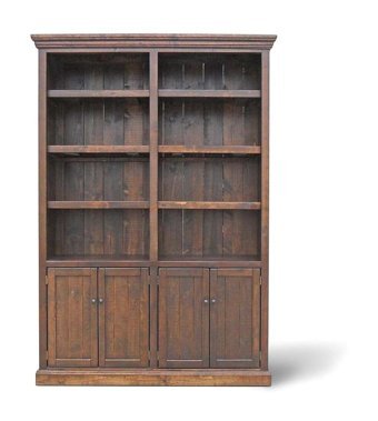 Belmino Mobilya Aryanna Country 8 Bölmeli 8 Raflı Ahşap 220x150x45 cm Kahverengi Kitaplık