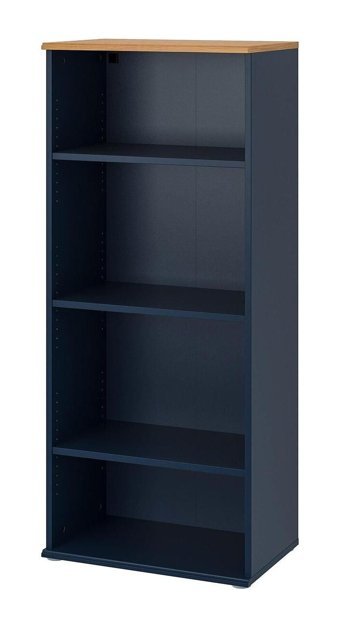 IKEA Dekoratif 4 Bölmeli 4 Raflı Suntalam 60x140 cm Siyah Kitaplık