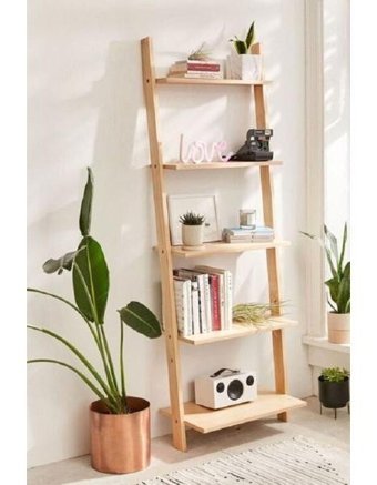 Aden Home Sıla 5 Bölmeli 5 Raflı Ahşap 150x50 cm Çam Kitaplık