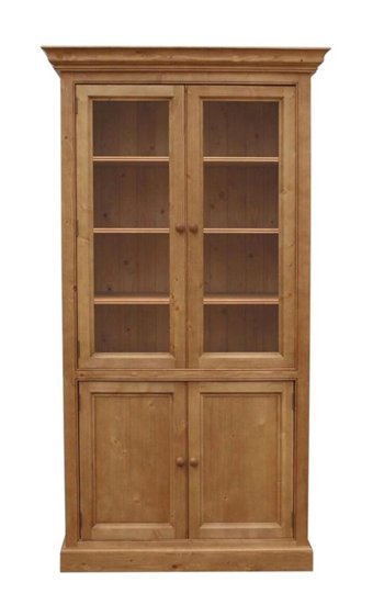 Belmino Mobilya Payle Country 4 Bölmeli 4 Raflı Ahşap 220x150x45 cm Tori Kitaplık