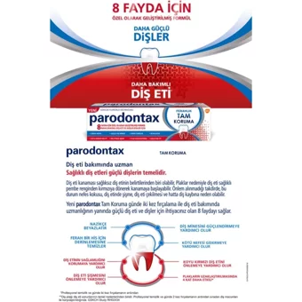 Parodontax Tam Koruma Naneli Florürlü Diş Macunu 8x80 ml