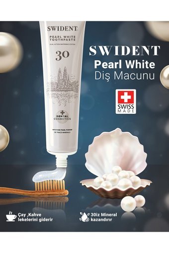Swident Pearl White Florürsüz Diş Macunu 100 ml