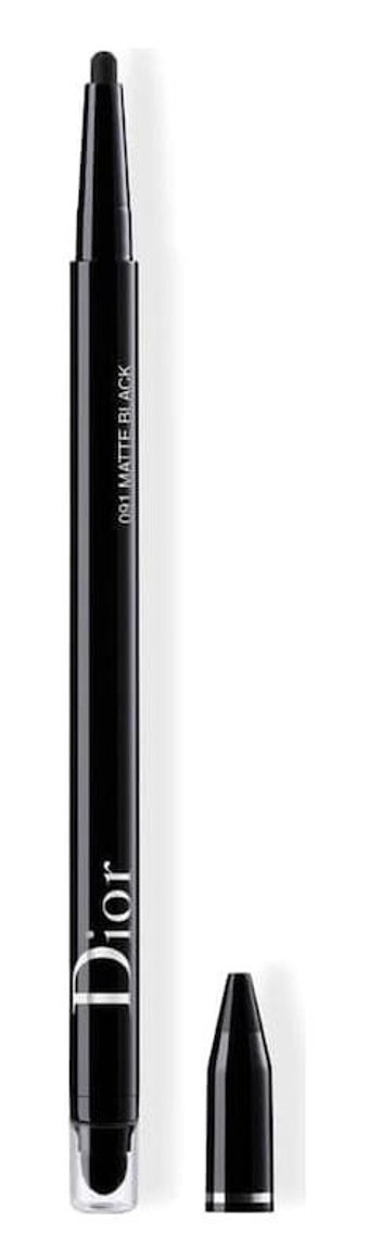 Dior Diorshow 24H Stylo 091 Matte Black Çift Taraflı Suya Dayanıklı Mat Pastel Siyah Kalıcı Kalın Uçlu Kalem Eyeliner