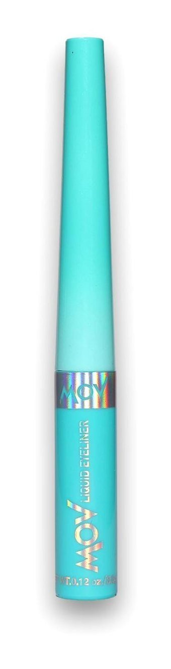 Mov Suya Dayanıklı Parlak Neon Turkuaz Kalıcı İnce Uçlu Keçe Likit Eyeliner