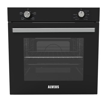 Alveus MFA 605 71 lt A Enerji Sınıfı Analog Ocaksız Yarım Boy Ankastre Fırın Siyah