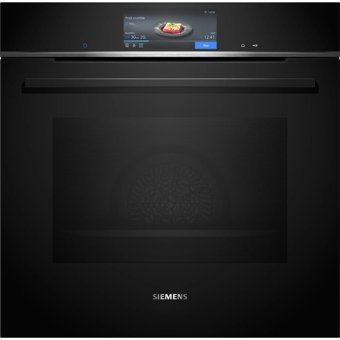 Siemens HB778G3B1 iQ700 71 lt A Enerji Sınıfı Dijital Ocaksız Yarım Boy Ankastre Fırın Siyah