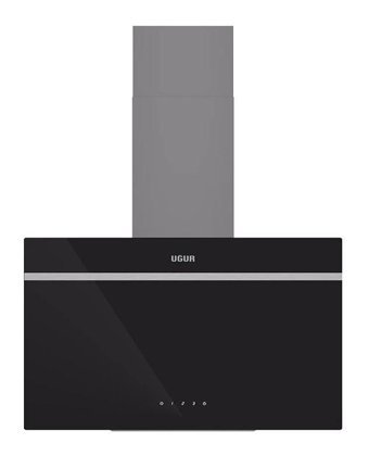 Uğur UAD 6011 220 W 450 m³ 60 cm Cam Yüzey Bacalı Duvar Tipi Davlumbaz Siyah