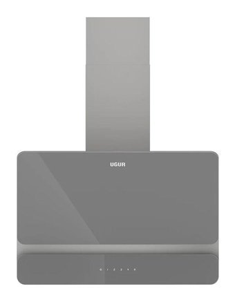 Uğur UAD 6022D 650 m³ 60 cm Cam Yüzey Duvar Tipi Davlumbaz Gri