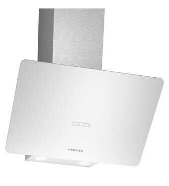 Profilo DVK6J429 120 W 400 m³ 60 cm Cam Yüzey Duvar Tipi Davlumbaz Beyaz