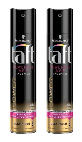 Schwarzkopf Powerful Age No:5 Dolgunlaştırıcı/Hacim Keratinli Yüksek Saç Spreyi 2x250 ml