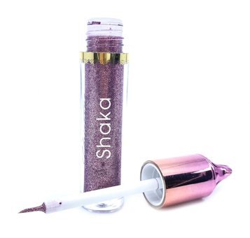 Shaka 8 Suya Dayanıklı Simli Mor Kalıcı İnce Uçlu Fırça Likit Eyeliner