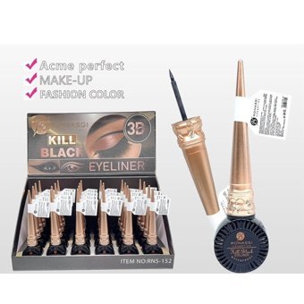 Ronassi Rns 152 Suya Dayanıklı Mat Siyah Kalıcı İnce Uçlu Fırça Likit Eyeliner