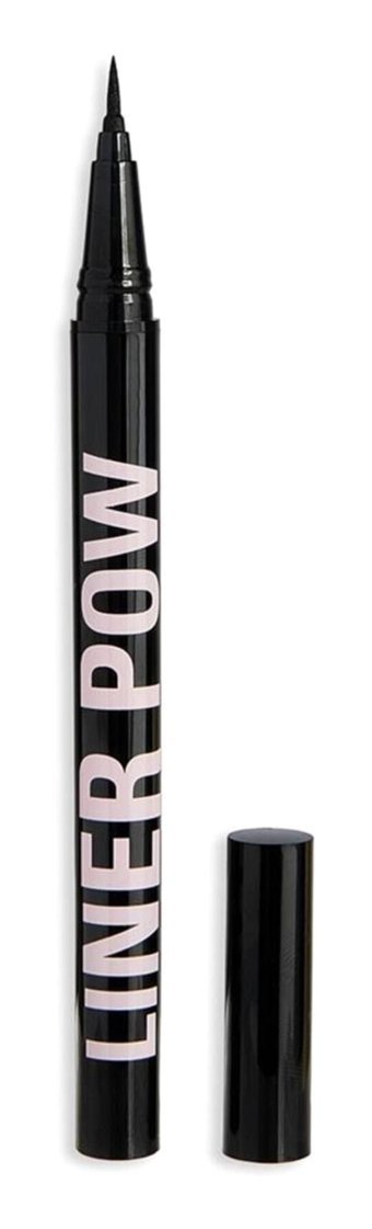 Revolution Pow Liquid Suya Dayanıklı Mat Siyah Kalıcı İnce Uçlu Keçe Likit Eyeliner