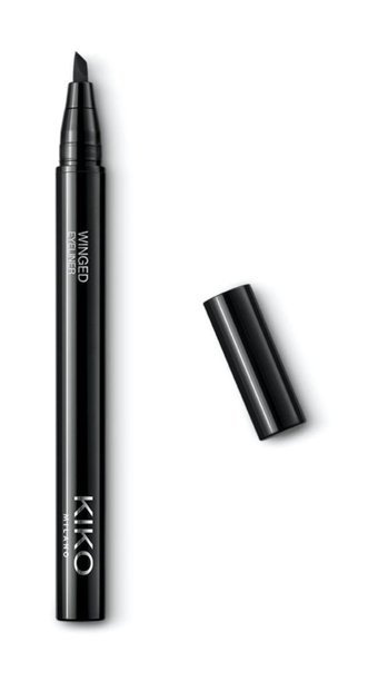 Kiko Milano Winged Eyeliner Suya Dayanıklı Mat Siyah Kalıcı Kalın Uçlu Keçe Kalem Eyeliner