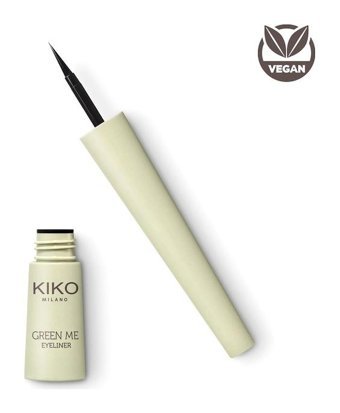 Kiko Milano Green Me Liquid Suya Dayanıklı Mat Koyu Yeşil Kalıcı İnce Uçlu Fırça Likit Eyeliner