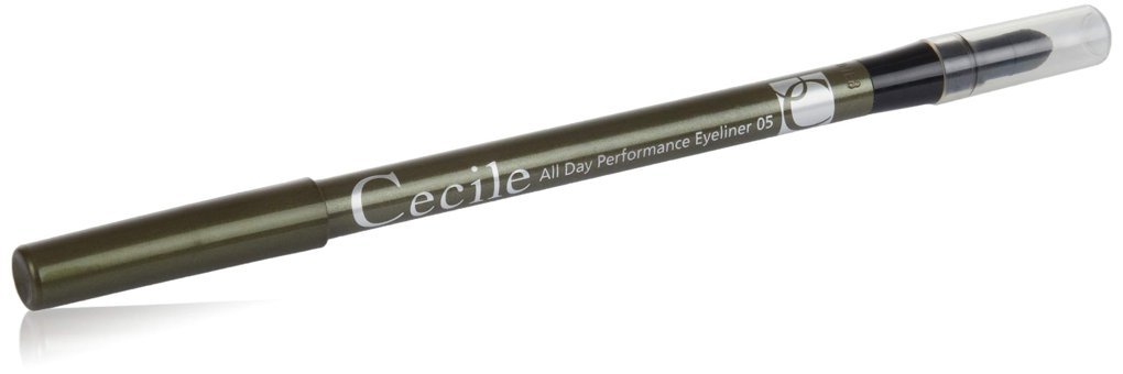 Cecile All Day Performance Çift Taraflı Suya Dayanıklı Parlak Pastel Yeşil Kalıcı İnce-Kalın Uçlu Kalem Eyeliner