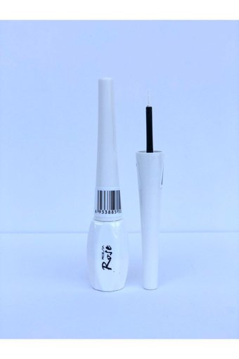 Roesia Rose Cosmetics Suya Dayanıklı Mat Beyaz Kalıcı İnce Uçlu Fırça Likit Eyeliner