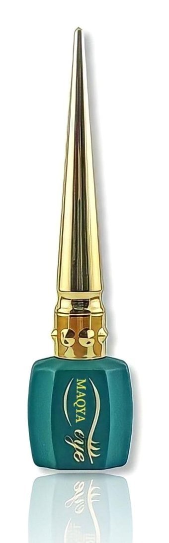Maqya Cosmetics Quick Eyeliner Suya Dayanıklı Mat Yeşil Kalıcı İnce Uçlu Fırça Likit Eyeliner