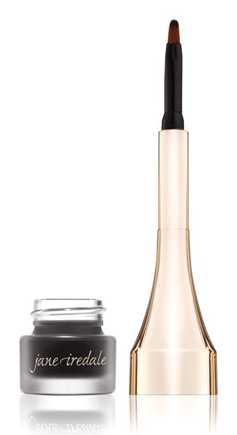 Jane Iredale Mystikol Powdered Suya Dayanıklı Mat Siyah Kalıcı Kalın Uçlu Fırça Jel Eyeliner