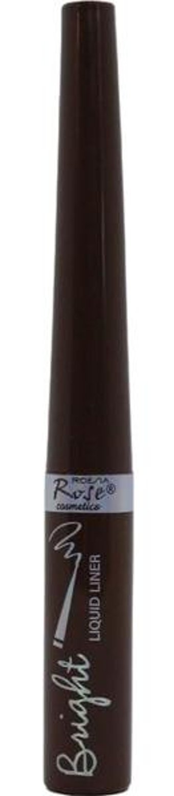 Rose Cosmetics Bright 6M 02 Suya Dayanıklı Mat Koyu Kahverengi Kalıcı İnce Uçlu Fırça Likit Eyeliner