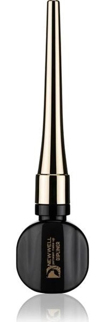 New Well Shiny Suya Dayanıklı Mat Siyah Kalıcı İnce Uçlu Fırça Likit Eyeliner