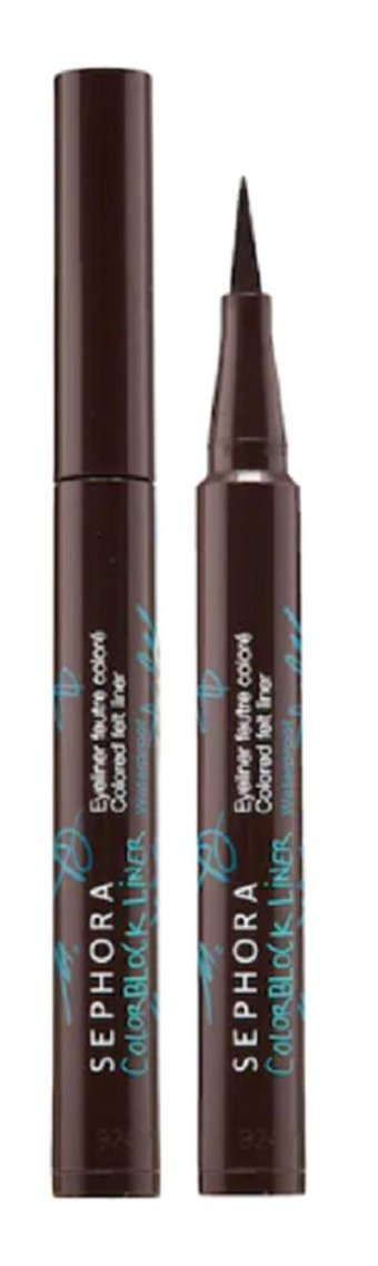 Sephora Waterproof Colored Felt Line Suya Dayanıklı Mat Koyu Kahverengi Kalıcı İnce Uçlu Keçe Kalem Eyeliner